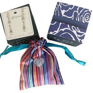 NEW Brighton Mist Silver & Crystal Post Eartings